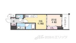 ベラジオ雅び京都円町駅前間取り図面