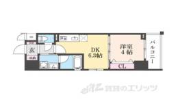 ベラジオ雅び京都円町駅前間取り図面