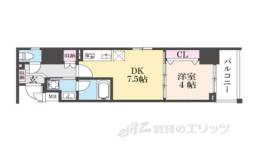 ベラジオ雅び京都円町駅前間取り図面