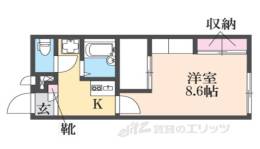 レオパレスサンハイム東難波間取り図面