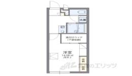 レオパレスサンハイム東難波間取り図面