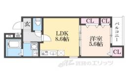 フジパレス南塚口Ⅵ番館間取り図面