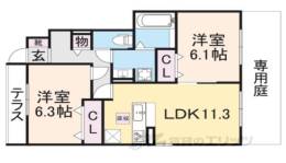 Ｐｉｔｔｏｒｅｓｕｑｕｅ桜ヶ丘間取り図面