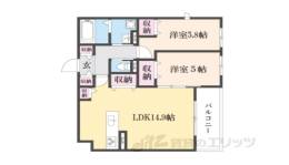 Ｃｌａｒｉｓ西院Ａ棟間取り図面