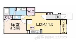グランドハイツ１間取り図面