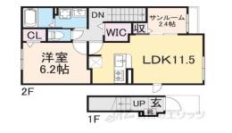 グランドハイツ１間取り図面