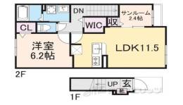グランドハイツ１間取り図面