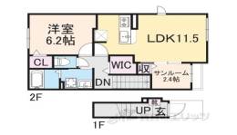 グランドハイツ１間取り図面