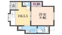 中島コーポB棟間取り図面