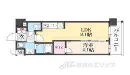 プレサンス十条凛華間取り図面