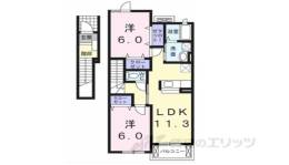 フラワーヒルズＢ間取り図面