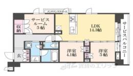 イニシア京都御所南間取り図面