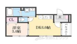 ハーモニーテラス花園伊町間取り図面
