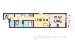フジパレス八戸ノ里Ⅵ番館間取り図面