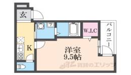 フジパレス八戸ノ里Ⅵ番館間取り図面