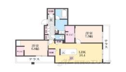 シャーメゾン草津プレミア間取り図面