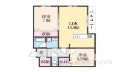 木津清水Ａ棟新築アパート間取り図面