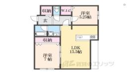 木津清水Ｂ棟新築アパート間取り図面
