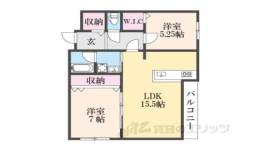 木津清水Ｂ棟新築アパート間取り図面