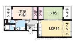 嵐山ロイアルハイツ６号棟間取り図面
