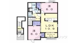 ヒルズ　キザキ　Ａ間取り図面