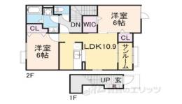 ヒルズ　キザキ　Ｂ間取り図面