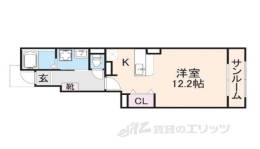 ヒルズ　キザキ　Ｃ間取り図面