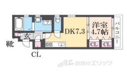 ラモーナ長瀬１間取り図面