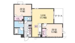 サンヴィアンテ長尾２間取り図面