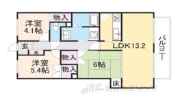 ブルーム山科大宅間取り図面