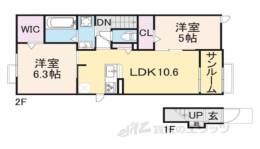 メゾン・シャトン２間取り図面