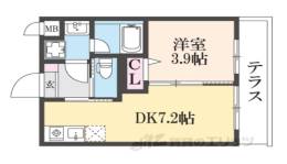 仮）西野岸ノ下町アパート間取り図面