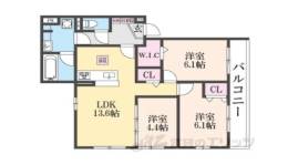 エンラージ西院間取り図面