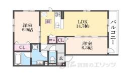 エンラージ西院間取り図面