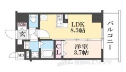 ASCLAIRE京都西院間取り図面