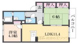 バリュージュ植善Ｃ棟間取り図面