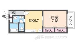 ボヌール１間取り図面