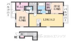 セジュール名和間取り図面