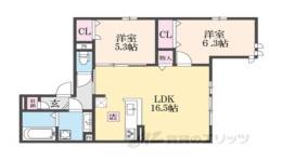 グリューネ塚口本町間取り図面