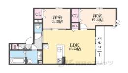 グリューネ塚口本町間取り図面