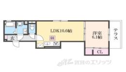 ＧＲＡＭＭ桂北滝川Ｃ棟間取り図面