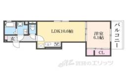ＧＲＡＭＭ桂北滝川Ｃ棟間取り図面