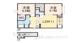 プロムナード　公文名Ａ間取り図面