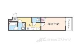メゾンドゥース丹波橋間取り図面