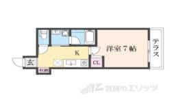 メゾンドゥース丹波橋間取り図面