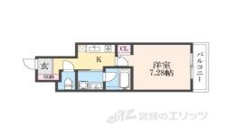 メゾンドゥース丹波橋間取り図面