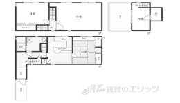 上京区分銅町戸建て間取り図面