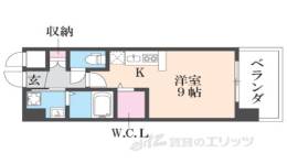 ＯＮＬＹＯＮＥ川西中央１間取り図面