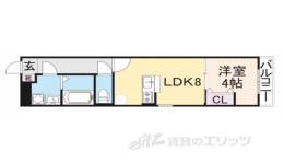 KRM RESIDENNCE NAGAOKATENJIN間取り図面