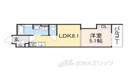 クリエオーレ菱江２間取り図面